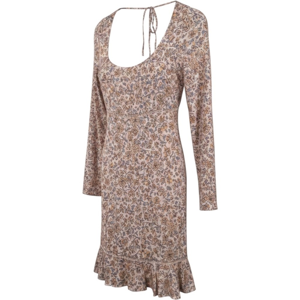 NEW Free People Boheme Mini Dress Women 8 Ivory Floral Cottagecore 70's Retro